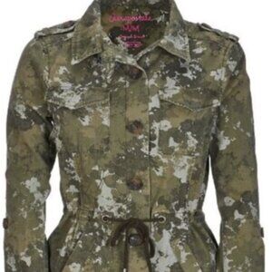 Aeropostale Floral Print Camo Jacket Size Large
